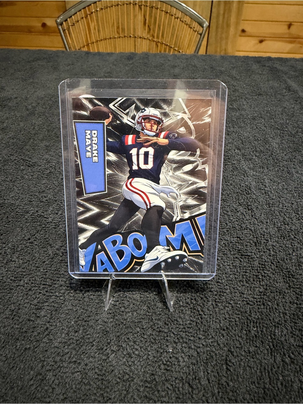 Drake Maye Custom Football Card